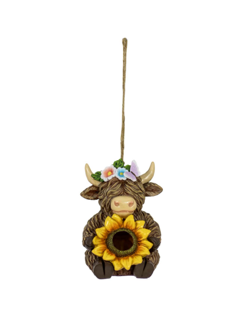 HIGHLAND COW BIRD FEEDER
