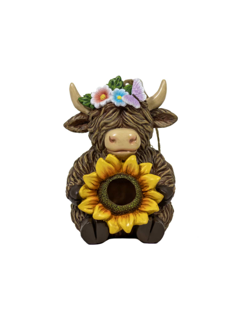HIGHLAND COW BIRD FEEDER