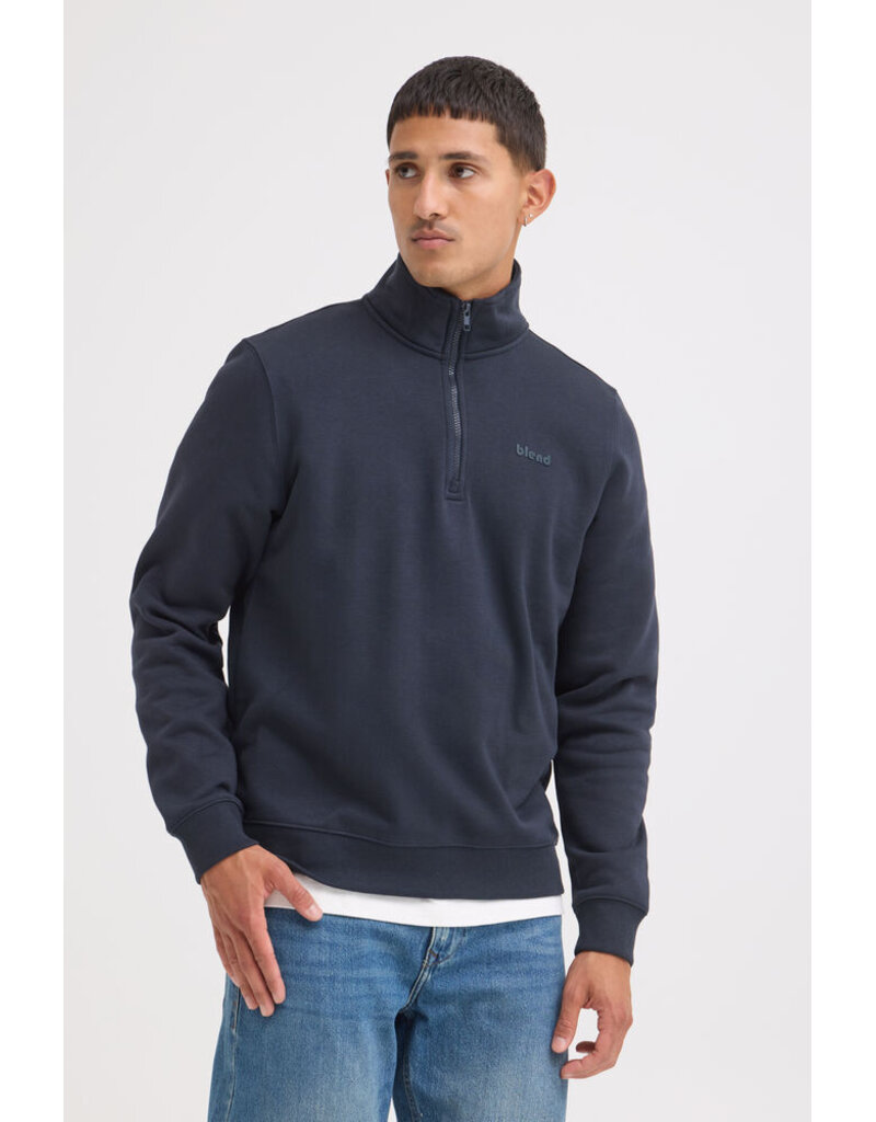 BLEND DOWNTON HALF ZIP SWEATER