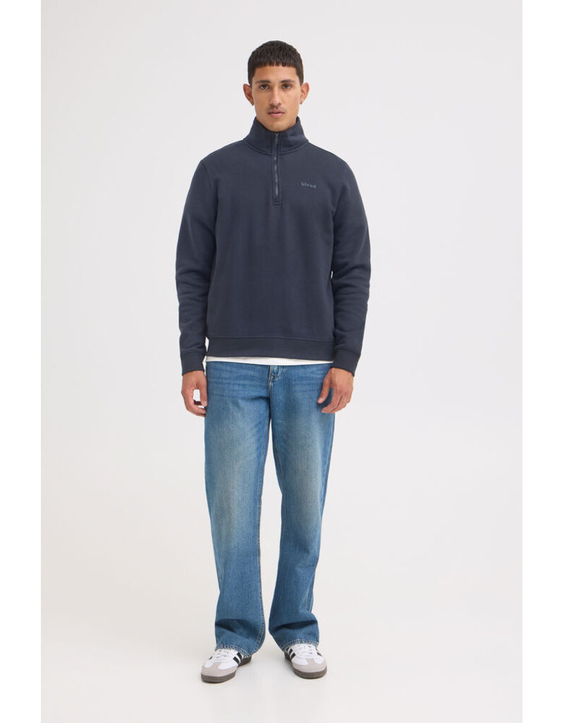 BLEND DOWNTON HALF ZIP SWEATER