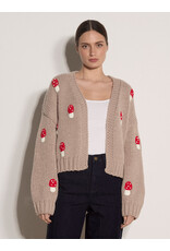 MUSHROOM HAND KNIT CARDIGAN