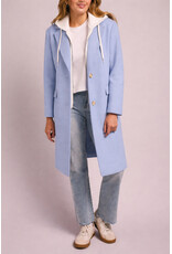 TRIBAL CAR COAT W/ FOOLER HOODIE - GLACIER BLUE