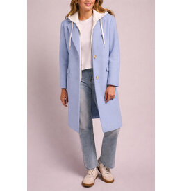 TRIBAL CAR COAT W/ FOOLER HOODIE - GLACIER BLUE