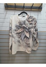 PRINTED CREW NECK SWEATER