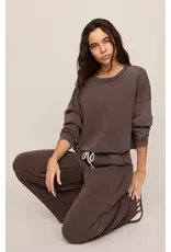 Z SUPPLY HUNTER KNIT PANT - DARK CHOCOLATE