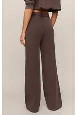 Z SUPPLY HUNTER KNIT PANT - DARK CHOCOLATE