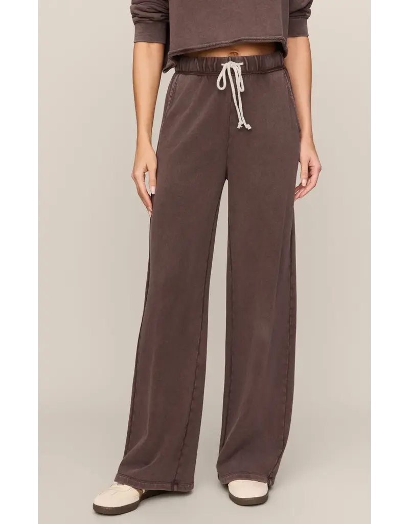 Z SUPPLY HUNTER KNIT PANT - DARK CHOCOLATE