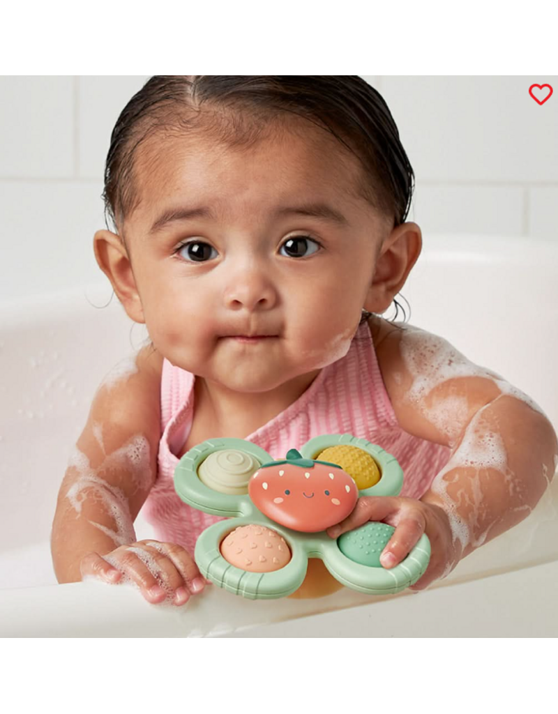 ITZY RITZY POP & WHIRL FIDGET SPINNER TRAVEL & BATH TOY - STRAWBERRY