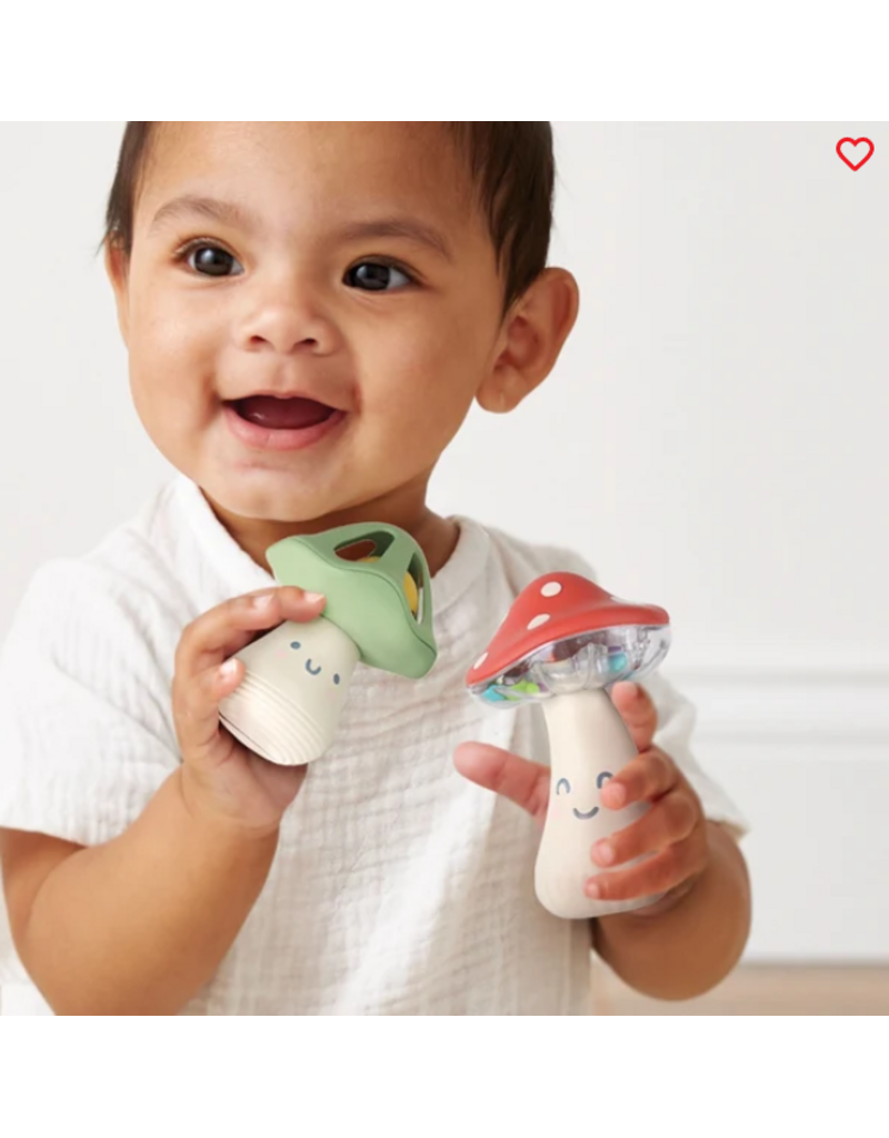 ITZY RITZY MINI MARACAS - MUSICAL RATTLE SET - MUSHROOMS