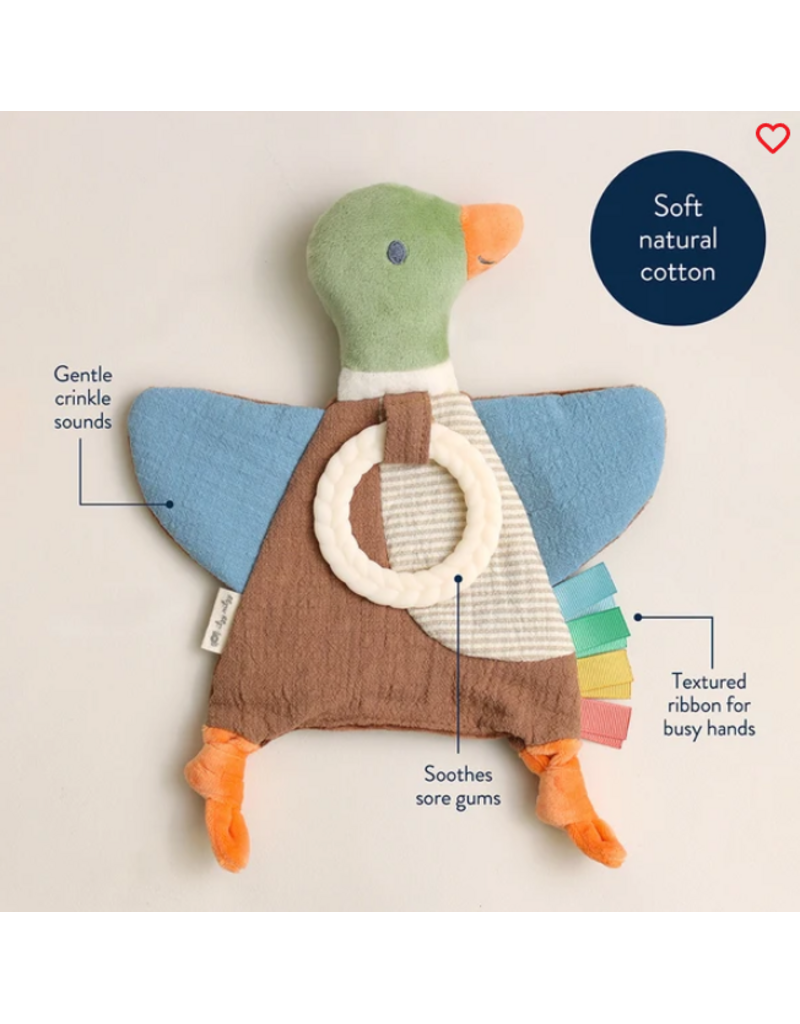 ITZY RITZY SENSORY CRINKLE TOY W/ TEETHER