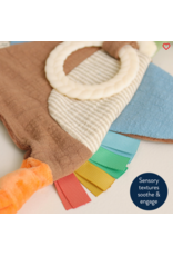 ITZY RITZY SENSORY CRINKLE TOY W/ TEETHER