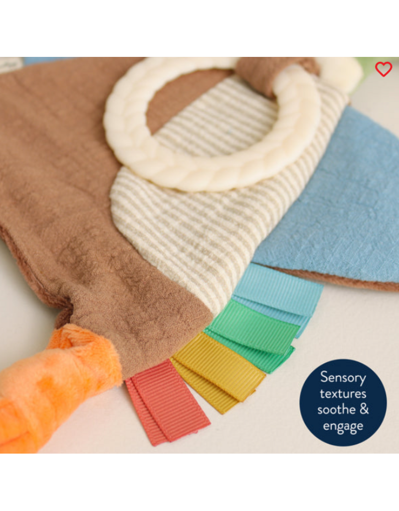ITZY RITZY SENSORY CRINKLE TOY W/ TEETHER