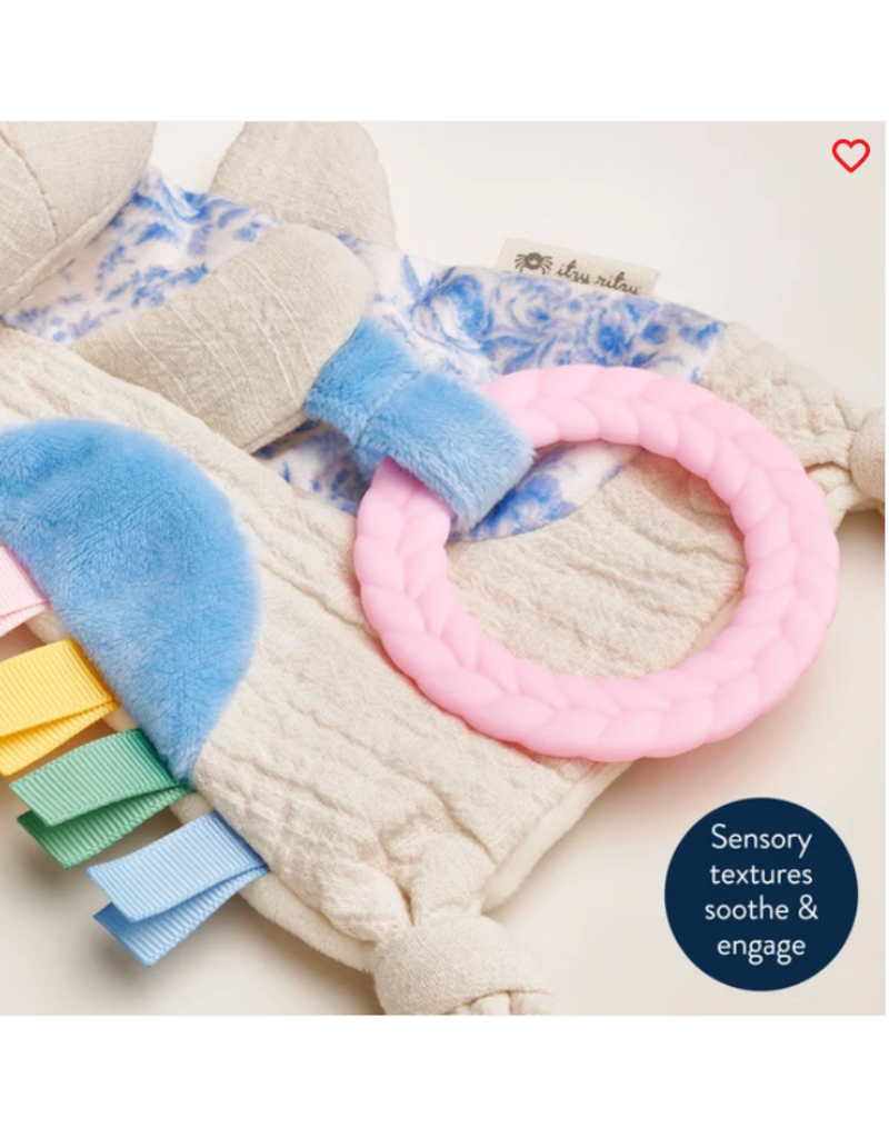 ITZY RITZY SENSORY CRINKLE TOY W/ TEETHER