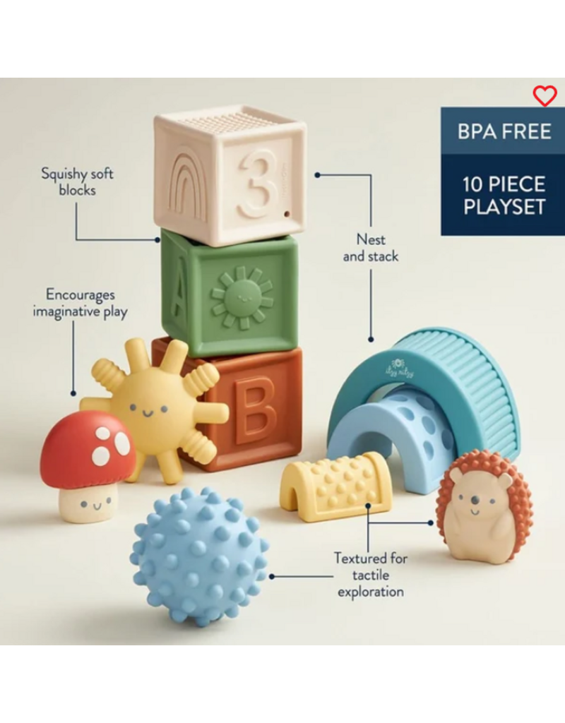 ITZY RITZY SENSORY BLOCKS SET - FRIENDS