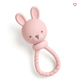 ITZY RITZY SILICONE RATTLE TEETHER - BUNNY