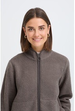 TENYA FULL ZIP SWEATER - DRIFTWOOD