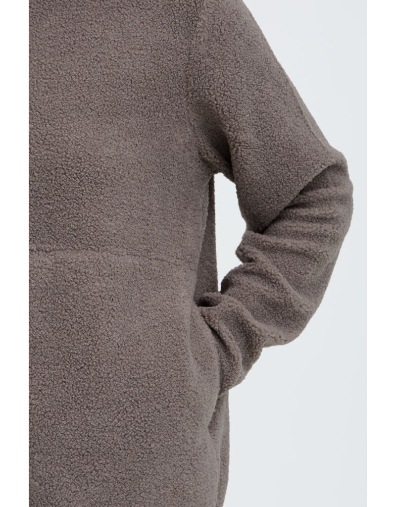 TENYA FULL ZIP SWEATER - DRIFTWOOD