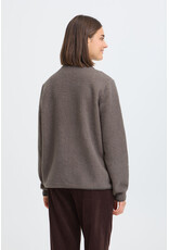TENYA FULL ZIP SWEATER - DRIFTWOOD