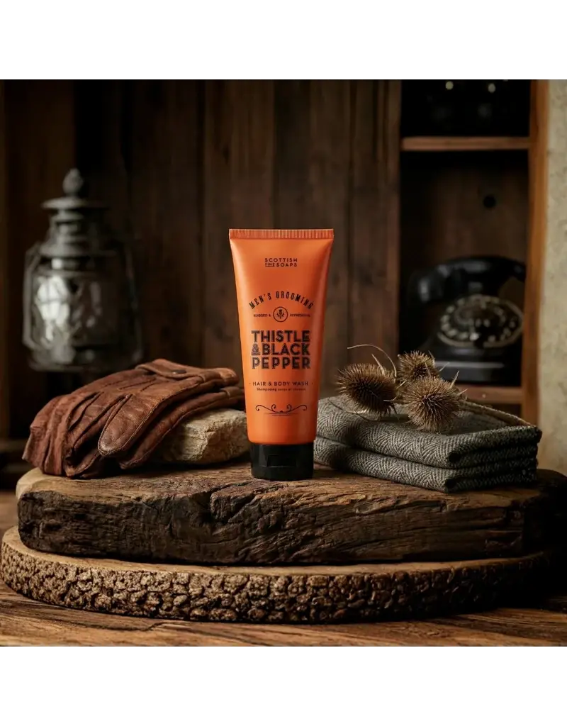 SCOTTISH FINE SOAPS SCOTTISH FINE SOAPS THISTLE BLACK PEPPER HAIR & BODY WASH - 200 ML
