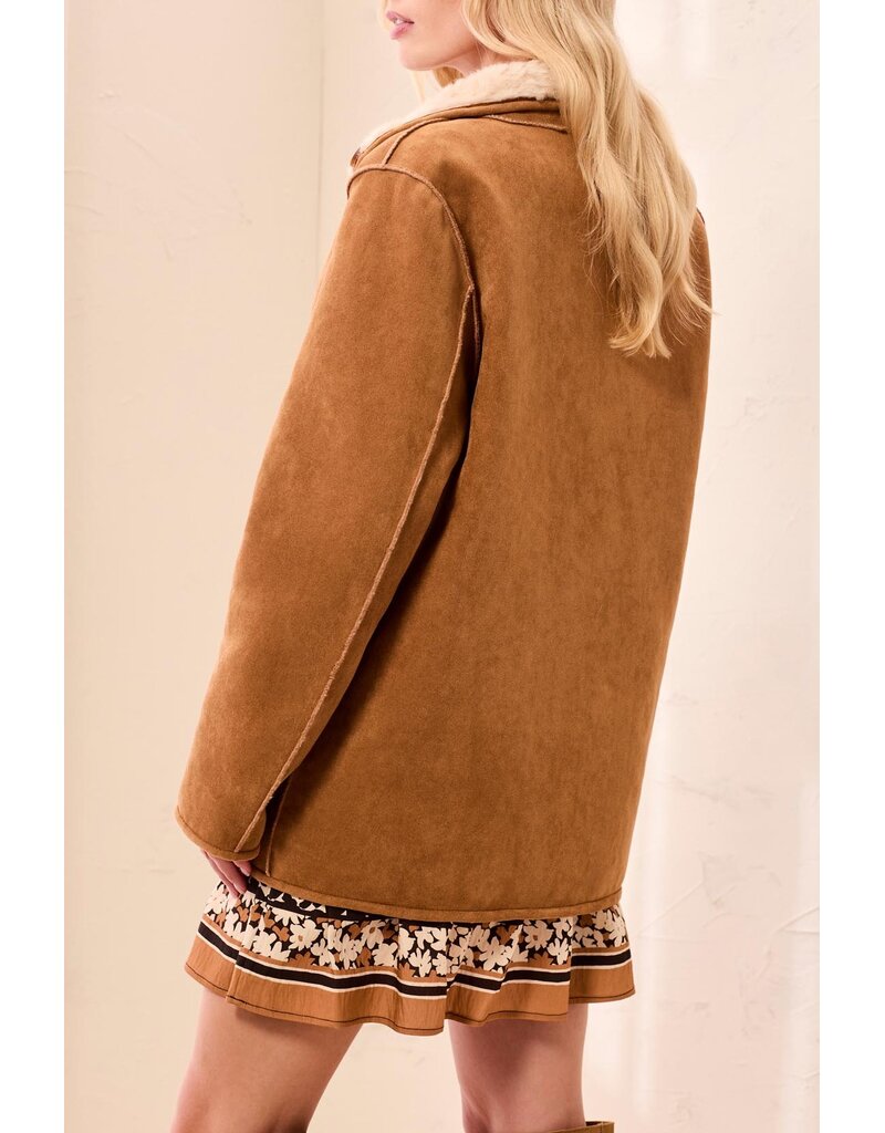 TRIBAL REVERSIBLE COAT - WALNUT