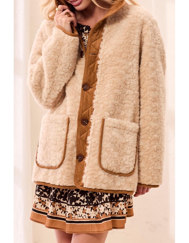 TRIBAL REVERSIBLE COAT - WALNUT
