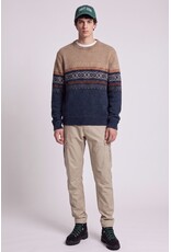 NAVY BONDED CHENILLE SWEATER