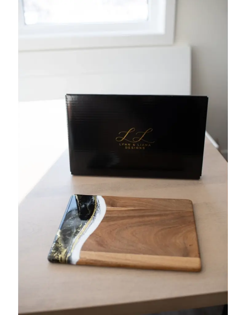 LYNN & LIANA DESIGNS WOOD RESIN BOARD - 11" x 8"