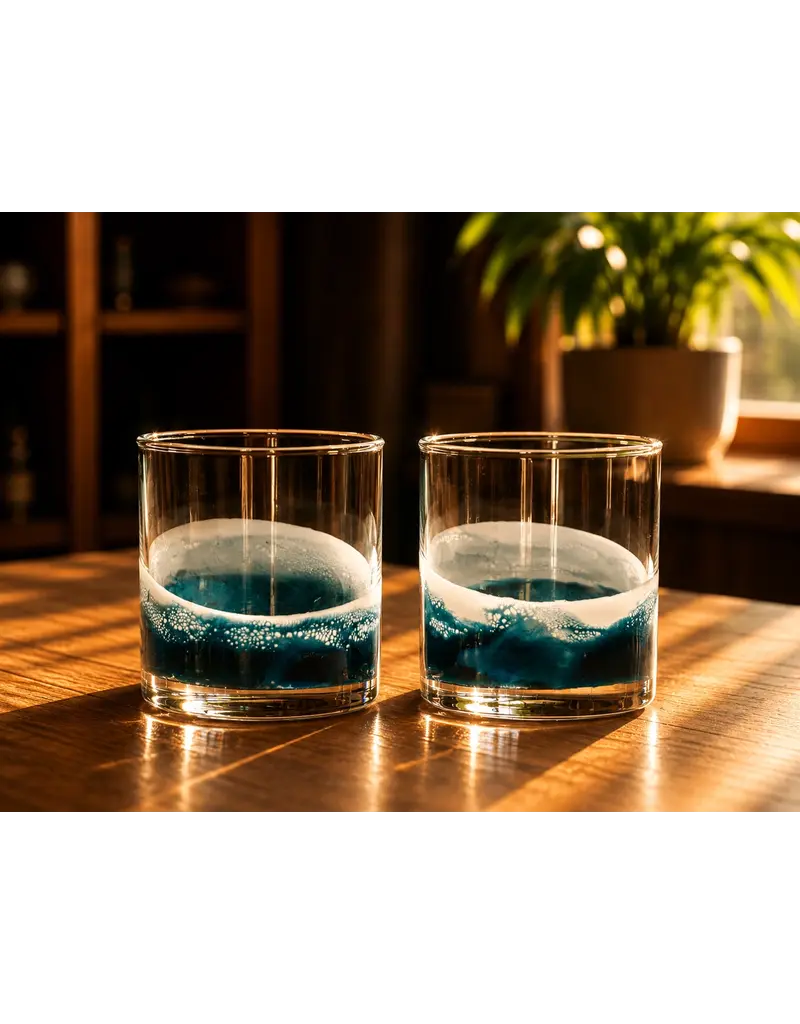 LYNN & LIANA DESIGNS RESIN WHISKEY GLASSES - 12 OZ