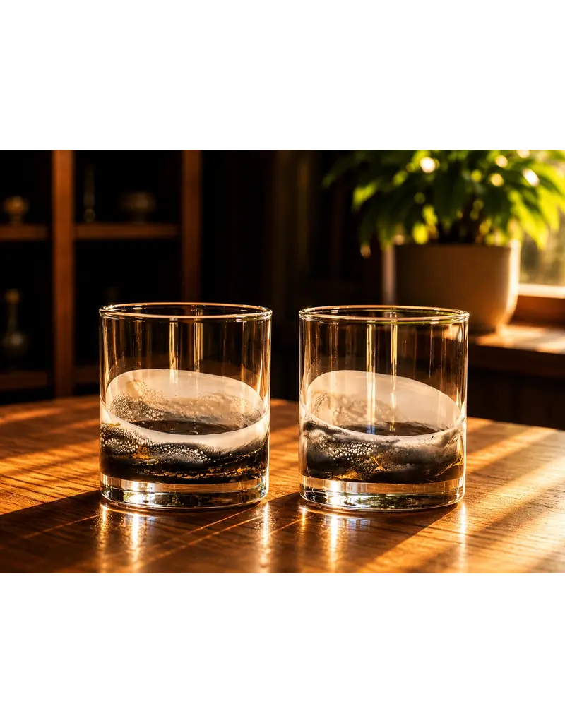 LYNN & LIANA DESIGNS RESIN WHISKEY GLASSES - 12 OZ