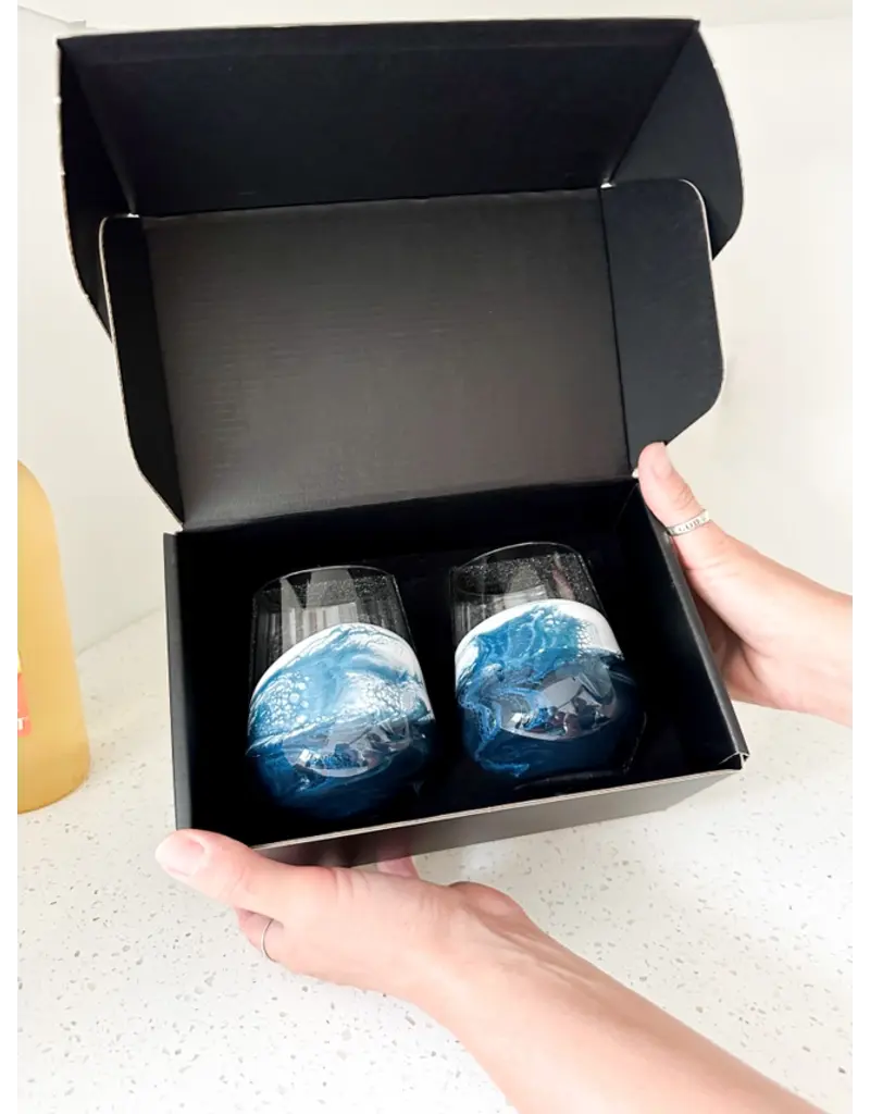 LYNN & LIANA DESIGNS RESIN WINE GLASSES - 15 OZ