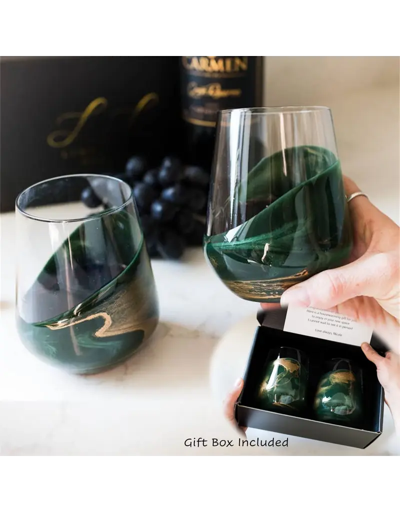 LYNN & LIANA DESIGNS RESIN WINE GLASSES - 15 OZ