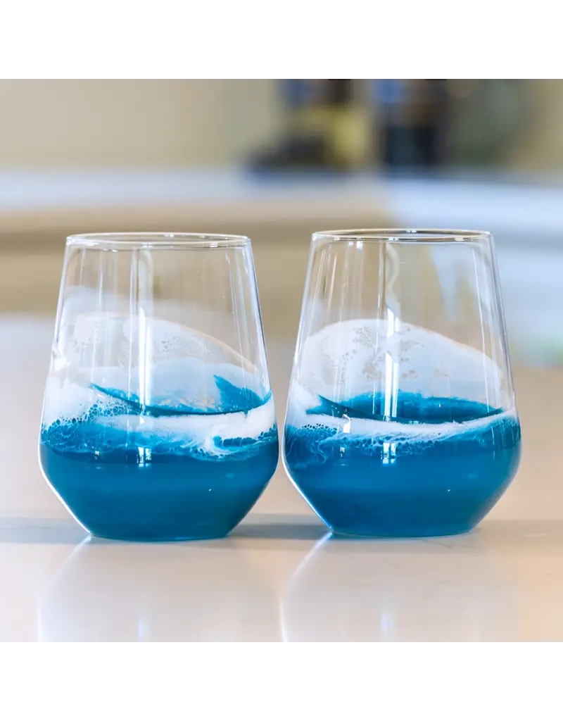 LYNN & LIANA DESIGNS RESIN WINE GLASSES - 15 OZ