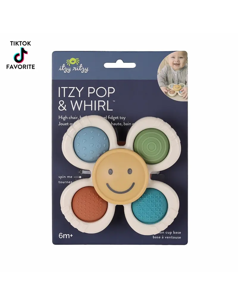 ITZY RITZY POP & WHIRL FIDGET SPINNER TRAVEL & BATH TOY