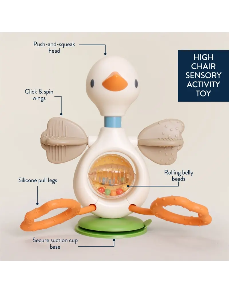 ITZY RITZY TWIST & BOP - HIGHCHAIR TOY - GOOSE