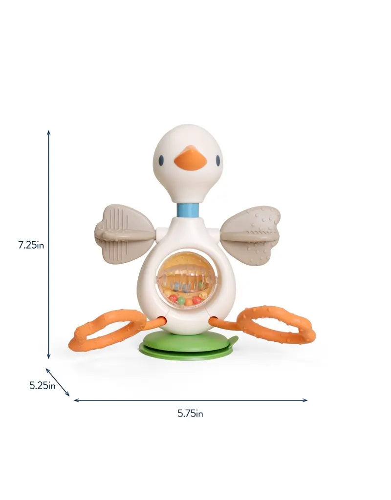 ITZY RITZY TWIST & BOP - HIGHCHAIR TOY - GOOSE
