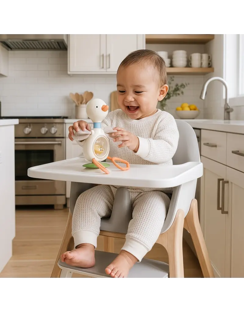 ITZY RITZY TWIST & BOP - HIGHCHAIR TOY - GOOSE