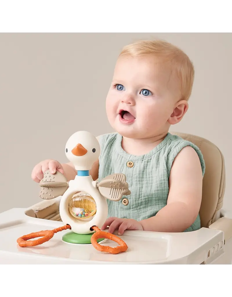 ITZY RITZY TWIST & BOP - HIGHCHAIR TOY - GOOSE