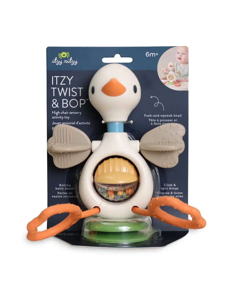 ITZY RITZY TWIST & BOP - HIGHCHAIR TOY - GOOSE