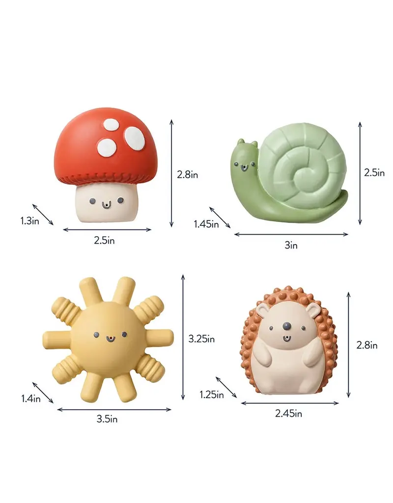 ITZY RITZY BATH TOYS - 4 PACK
