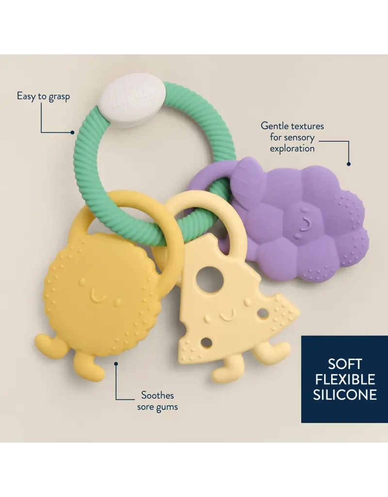 ITZY RITZY SILICONE TEETHER RING - 3 PIECES