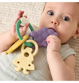 ITZY RITZY SILICONE TEETHER RING - 3 PIECES