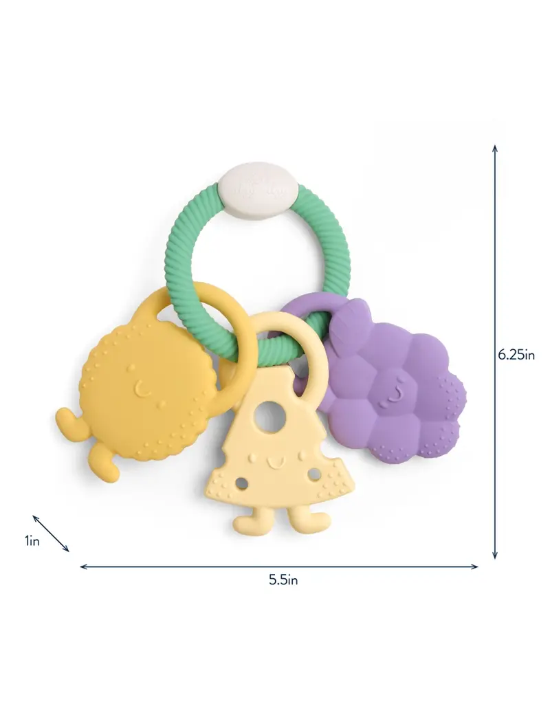 ITZY RITZY SILICONE TEETHER RING - 3 PIECES