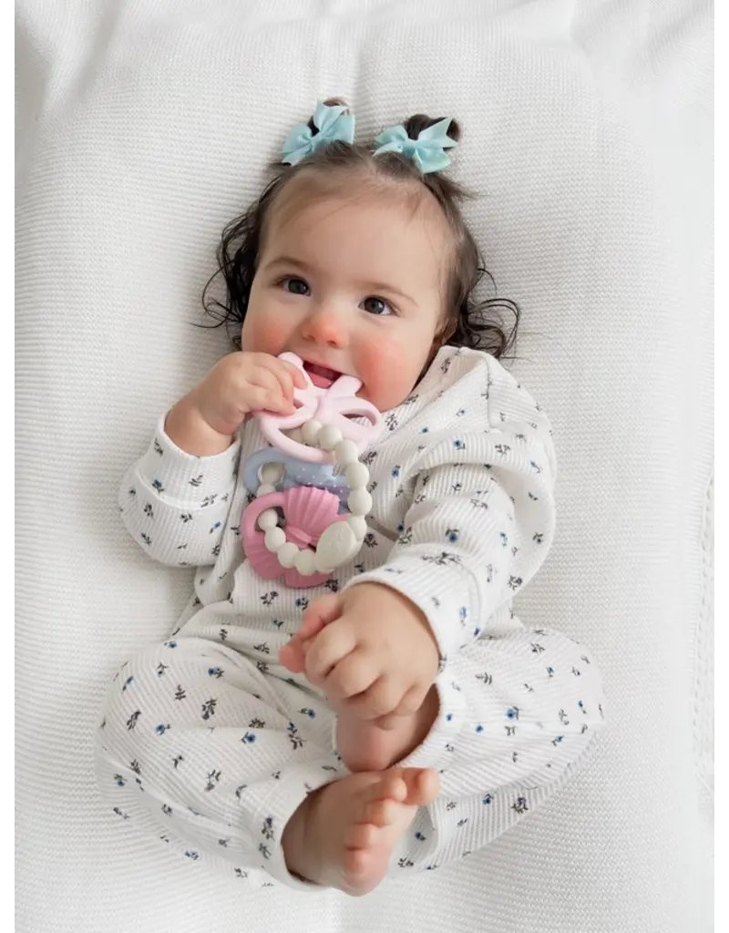 ITZY RITZY SILICONE TEETHER RING - 3 PIECES