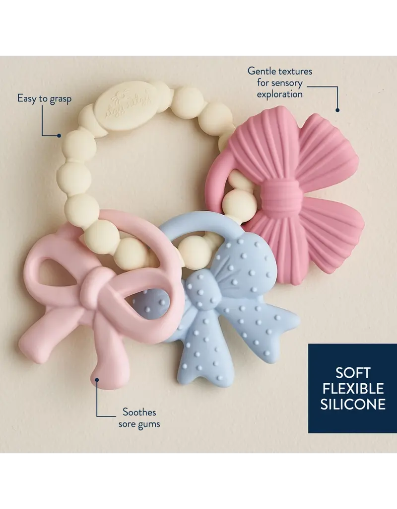 ITZY RITZY SILICONE TEETHER RING - 3 PIECES