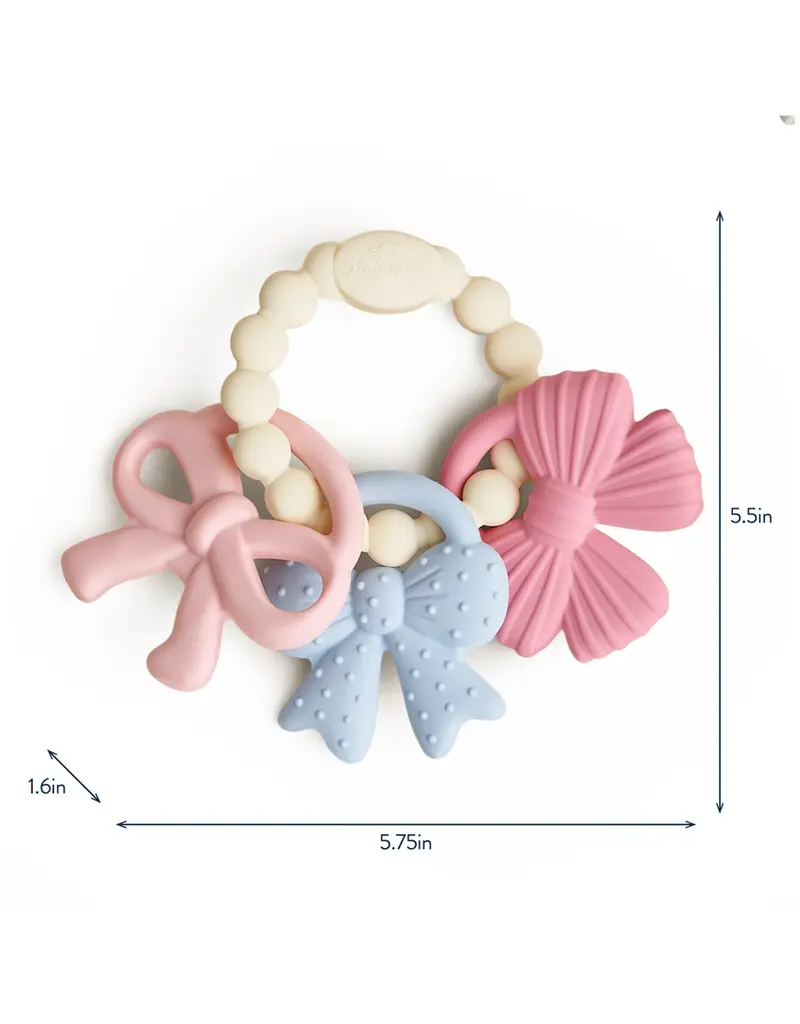 ITZY RITZY SILICONE TEETHER RING - 3 PIECES