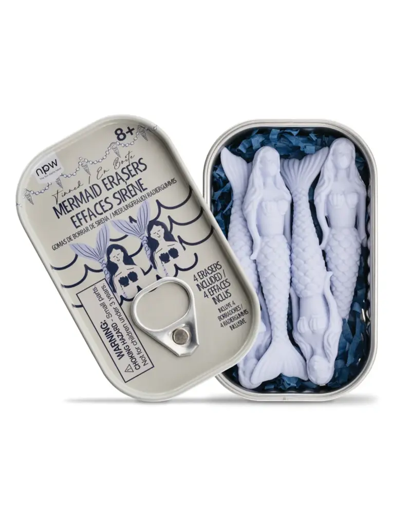 NPW GROUP MERMAID ERASERS - 4PK