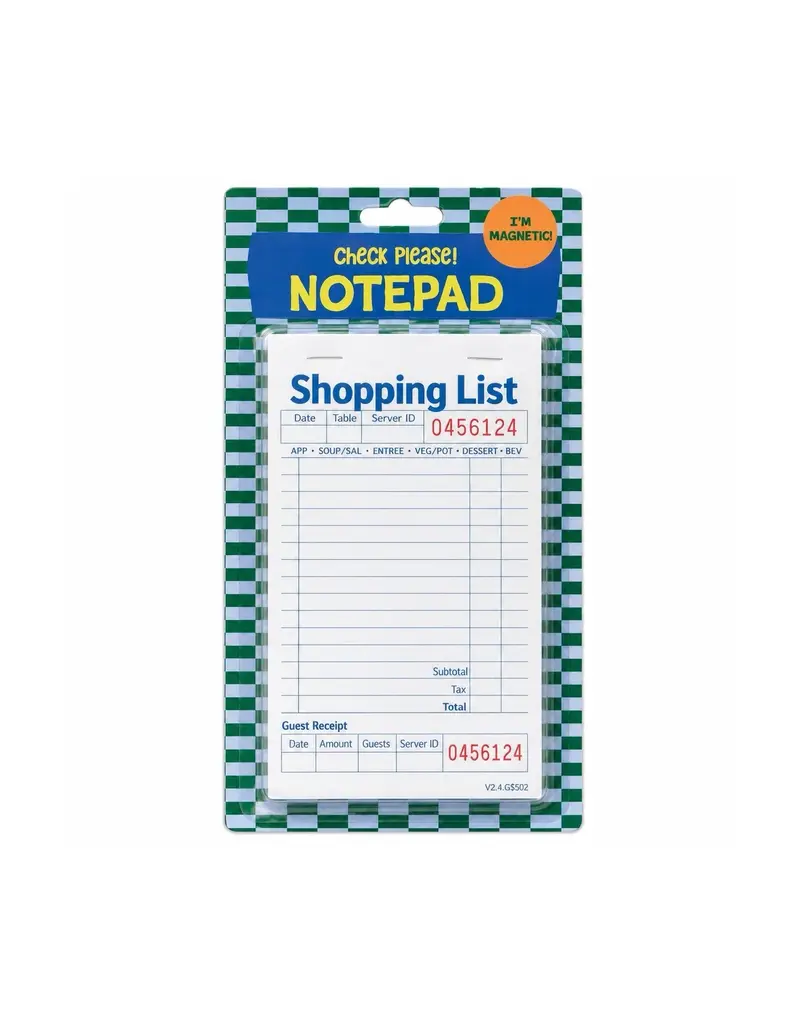 NPW GROUP NOTEPAD - CHECK PLEASE