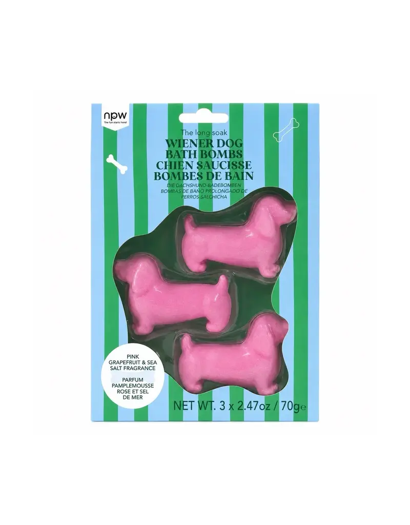 NPW GROUP BATH BOMBS - WIENER DOG LONG SOAK