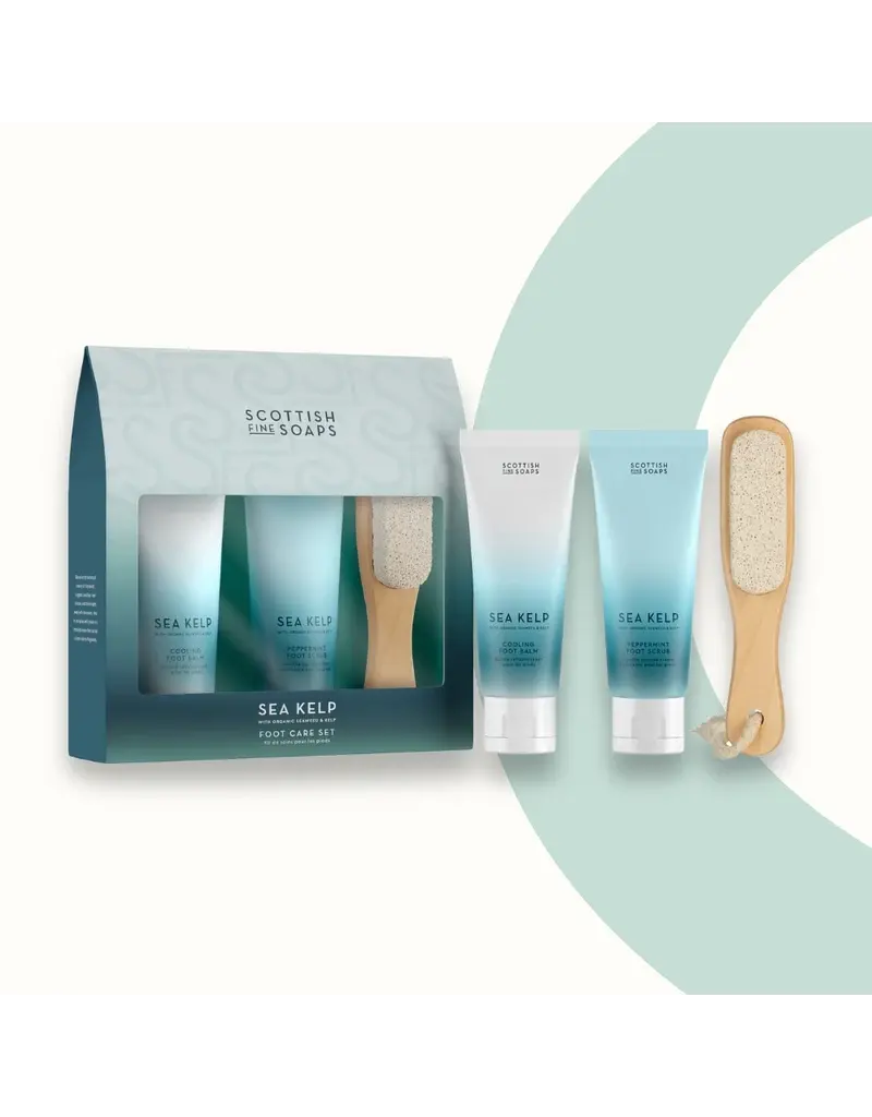 SCOTTISH FINE SOAPS SCOTTISH FINE SOAP SEA KELP FOOT CARE SET - 3PC