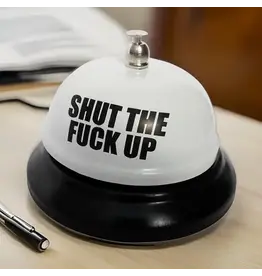 THE DIABOLICAL GIFT PEOPLE DESK BELL - SHUT THE FUCK UP